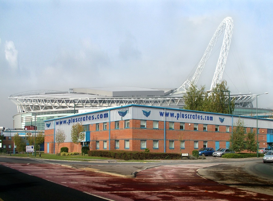 Pluscrates' Wembley depot