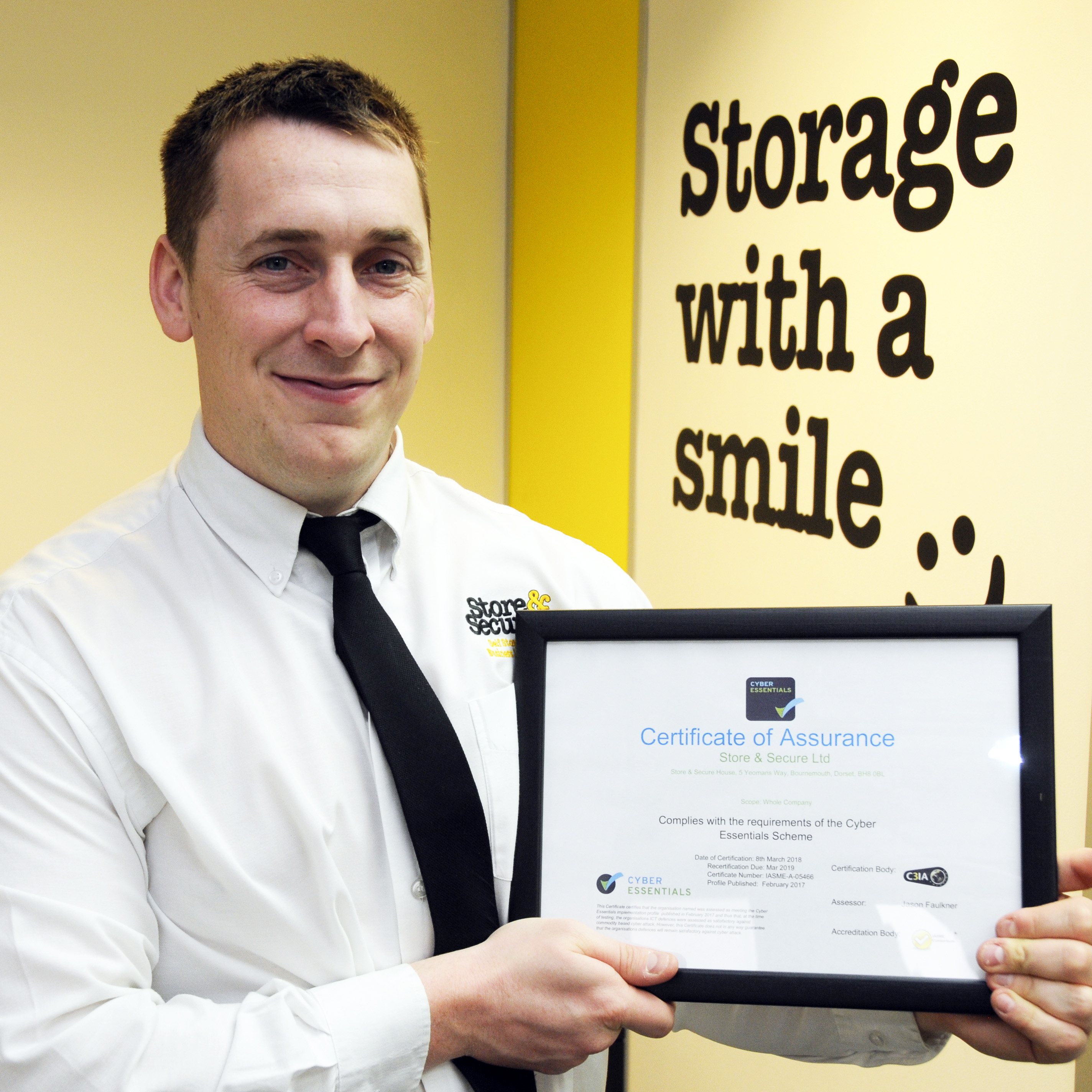 Colin Morris, Facilities Manager, Store & Secure