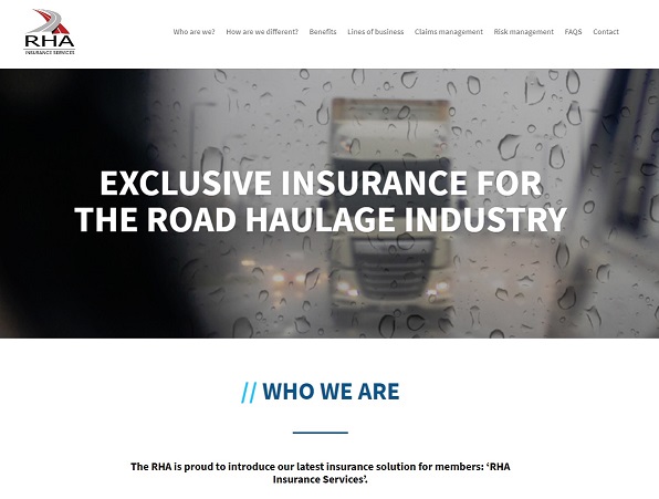 RHA Insurance Services website.