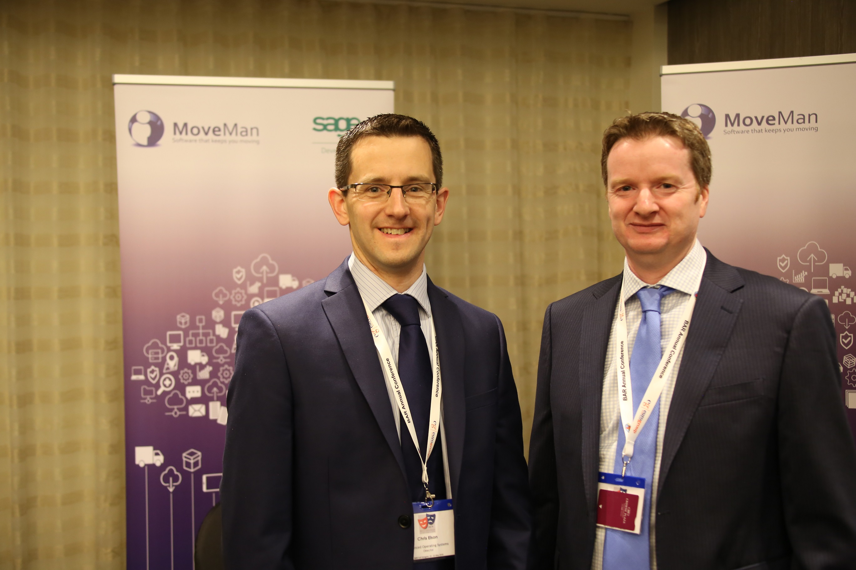 Chris Elson (left) and Simon Maystre from Moveman