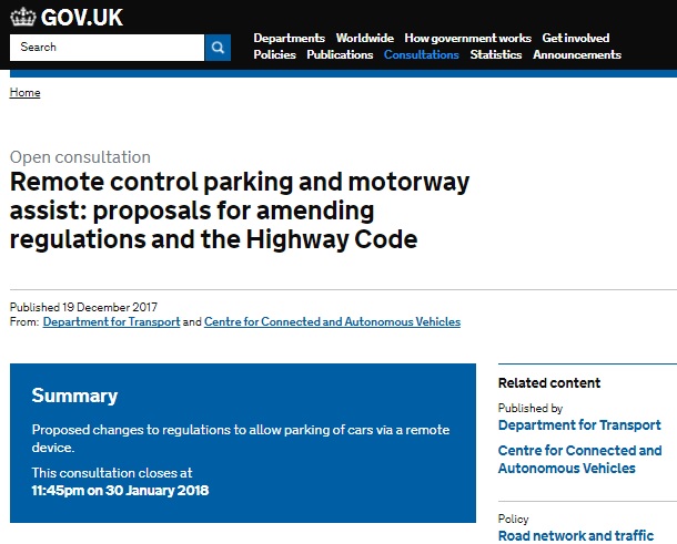 DfT consultation - amendments to the Highway Code