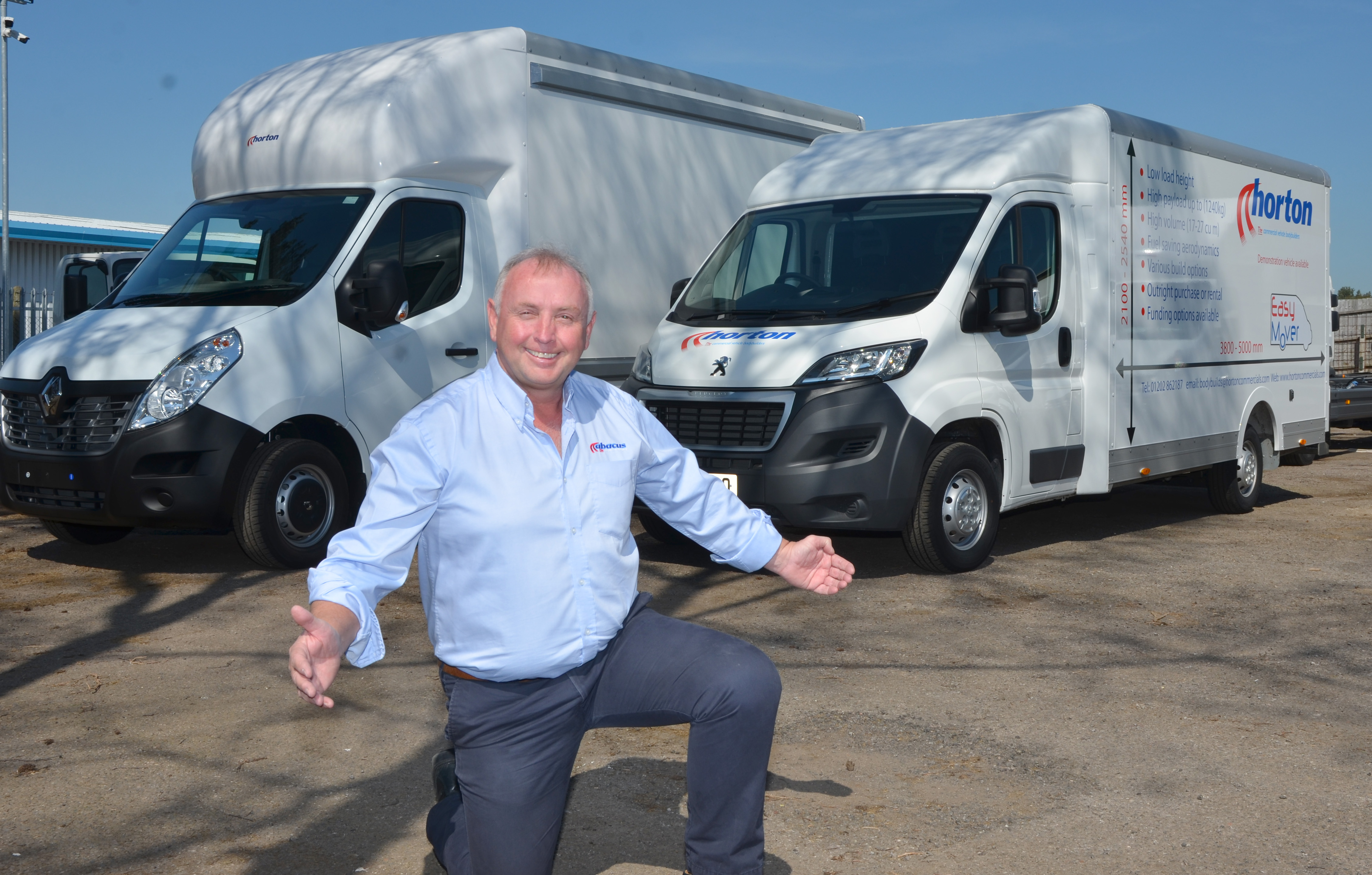 Dave Wolfenden with new Easymover vans