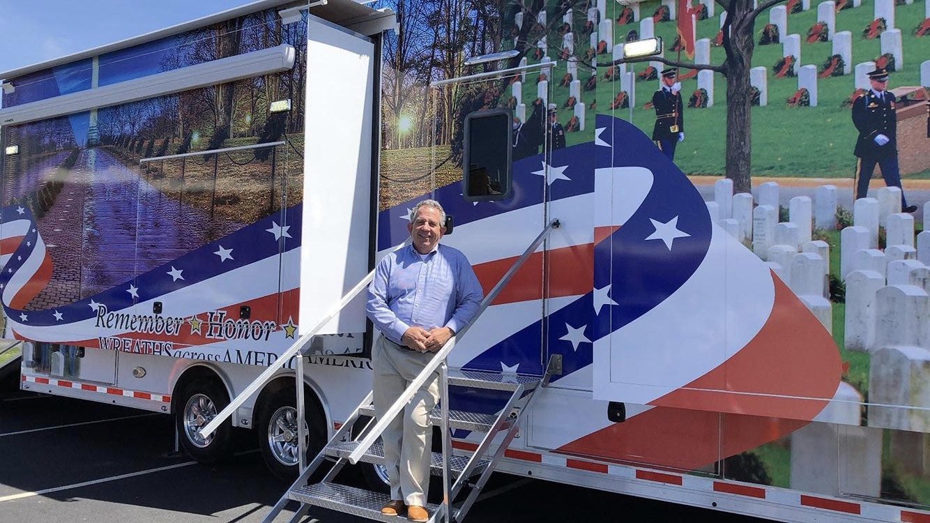 Don Queeney with WAA Teaching Trailer Don Queeney with WAA Teaching Trailer
