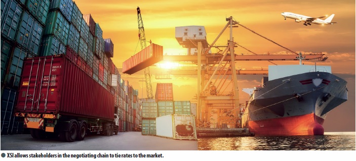 XSI allows stakeholders in the negotiating chain to tie rates to the market XSI allows stakeholders in the negotiating chain to tie rates to the market