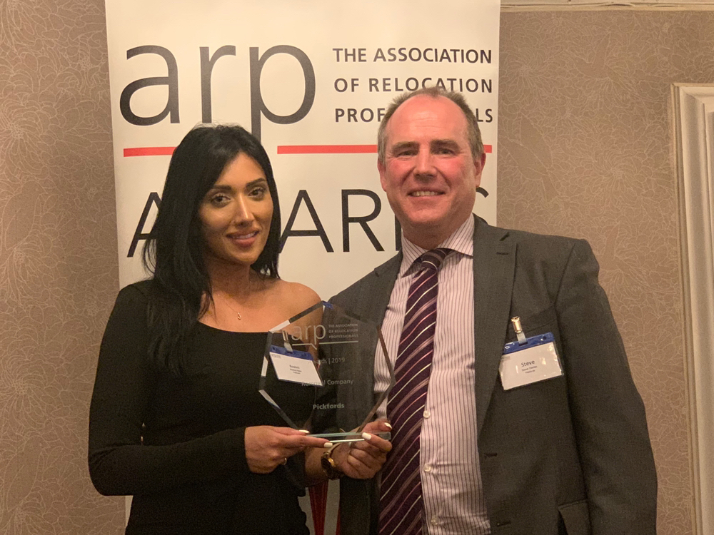 Pickfords wins 'Best Moving Company' at the 2019 ARP Awards