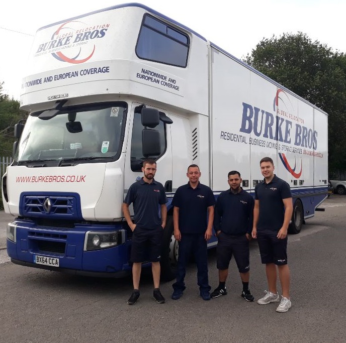 Burke Bros HGV Driver training June 2019 Tom Asprey, Chris Davies, Steve Ball and Amir Cullen