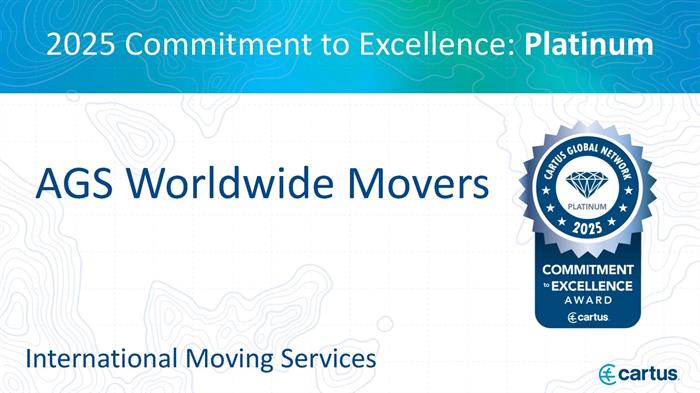 AGS has won the Platinum Award for Service Excellence by Cartus Corporation AGS has won the Platinum Award for Service Excellence by Cartus Corporation