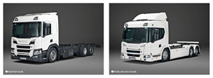 Scania's hybrid and electric trucks